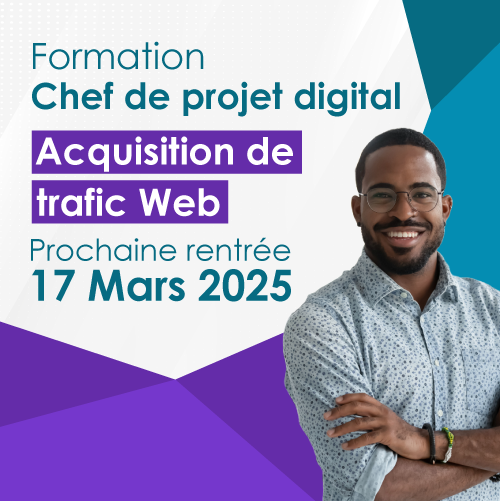 Formation Chef de projet digital spécialité Acquisition de trafic Web
