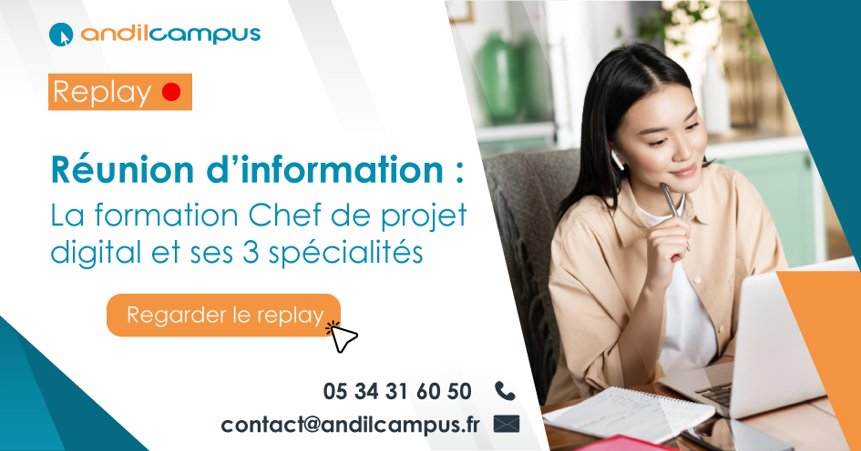 Webinaire - La formation Chef de projet digital et ses 3 sp&eacute;cialit&eacute;s